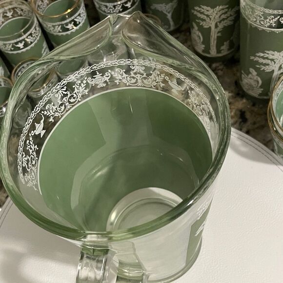 Wedgwood Janette Hellenic RARE Water Pitcher Grecian Design VTG Mid Century - Picture 4 of 6